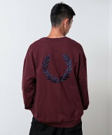 FRED PERRY * BEAMS / 別注 Embroidery Crewneck Sweat